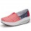 Women's Canvas Platform Slip On Sneakers Athletic Walking Shoes 9001-24